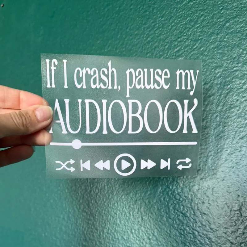 Pause my audiobook vinyl decal Pause my audiobook vinyl decal