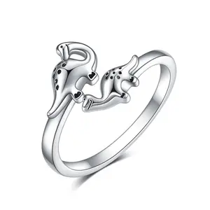 Dragon Ring Sterling Silver Mother Daughter Adjustable Ring