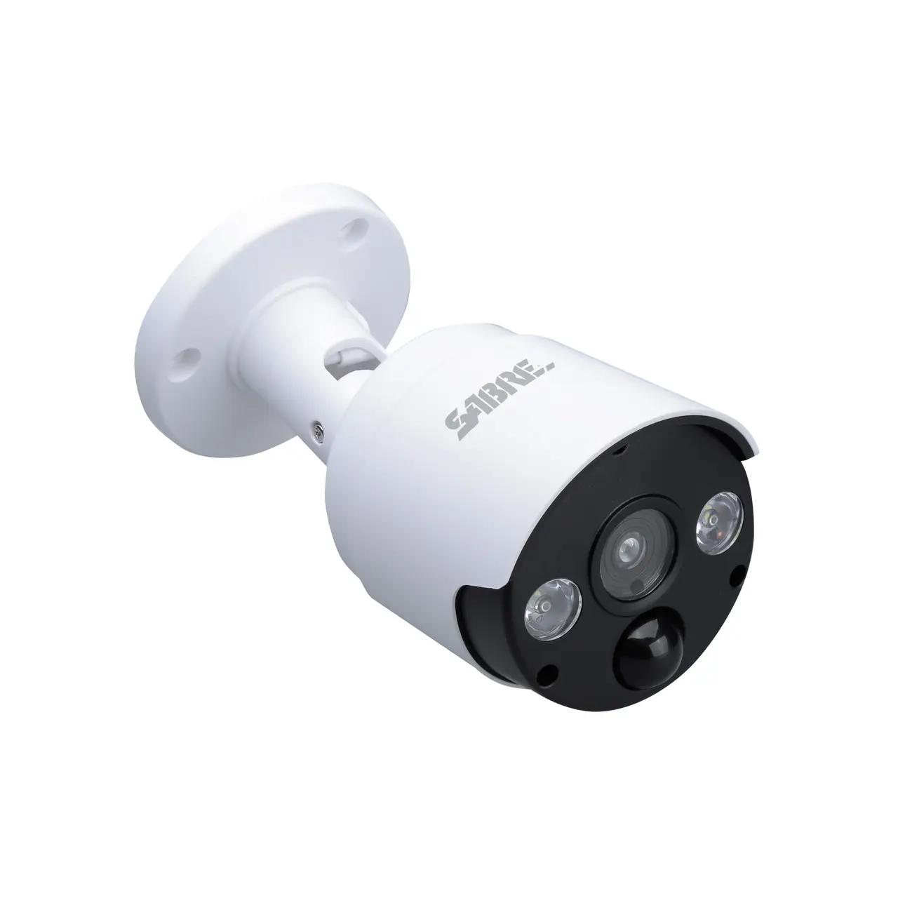 SABRE Outdoor Motion Sensor Light with Realistic Camera Design - 120-Degree Detection Angle, 18 Foot Range, Two 100-Lumen LED Lights, Affordable Home Security Solution