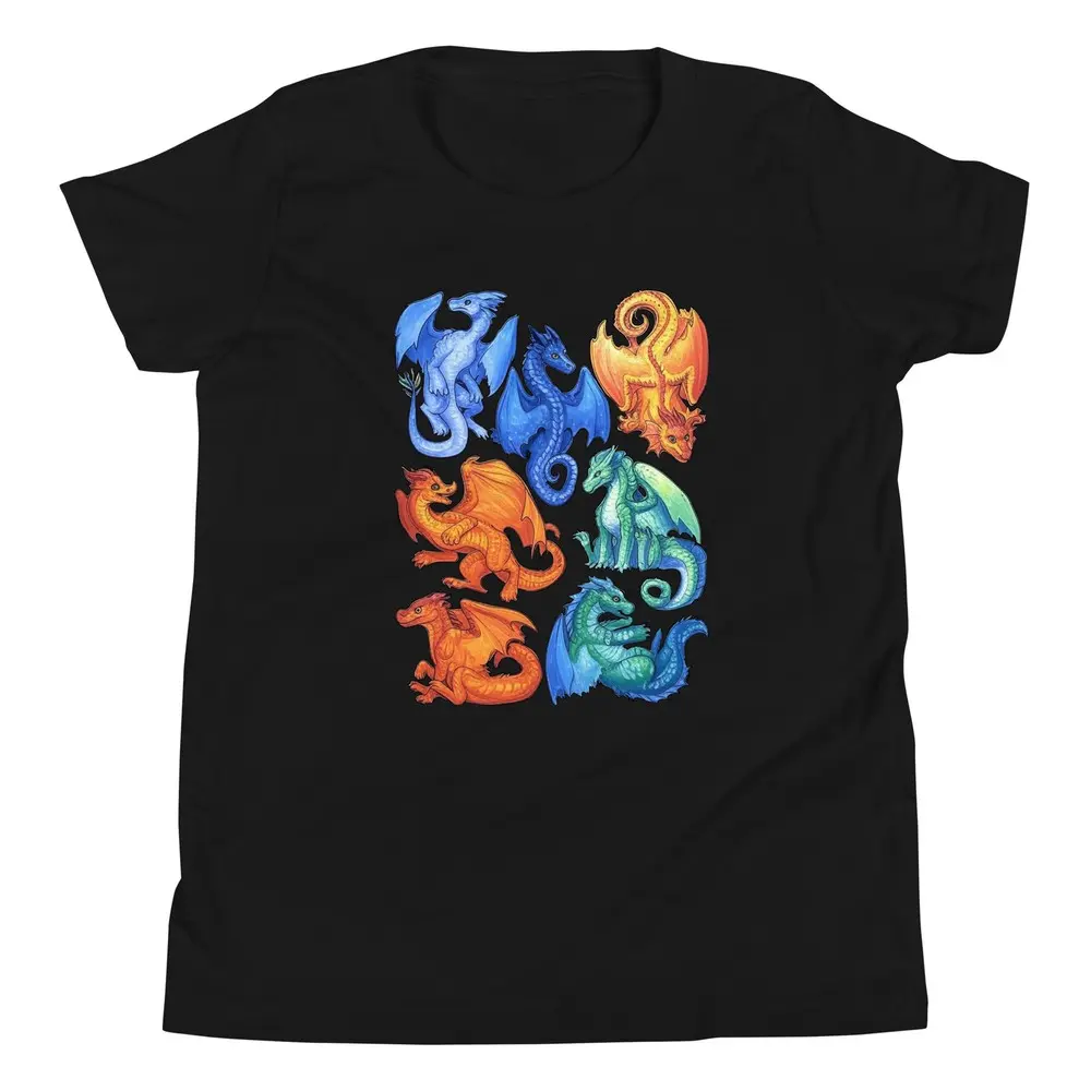 Magical Dragon Collection Shirt - Unique Fantasy Creature Graphic Apparel Shirt Top T-Shirt Man
