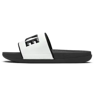 Nike Offcourt Comfortable Versatile Slide Sandals for Women in Black and White Verifiable, with credentials and supporting global authentication