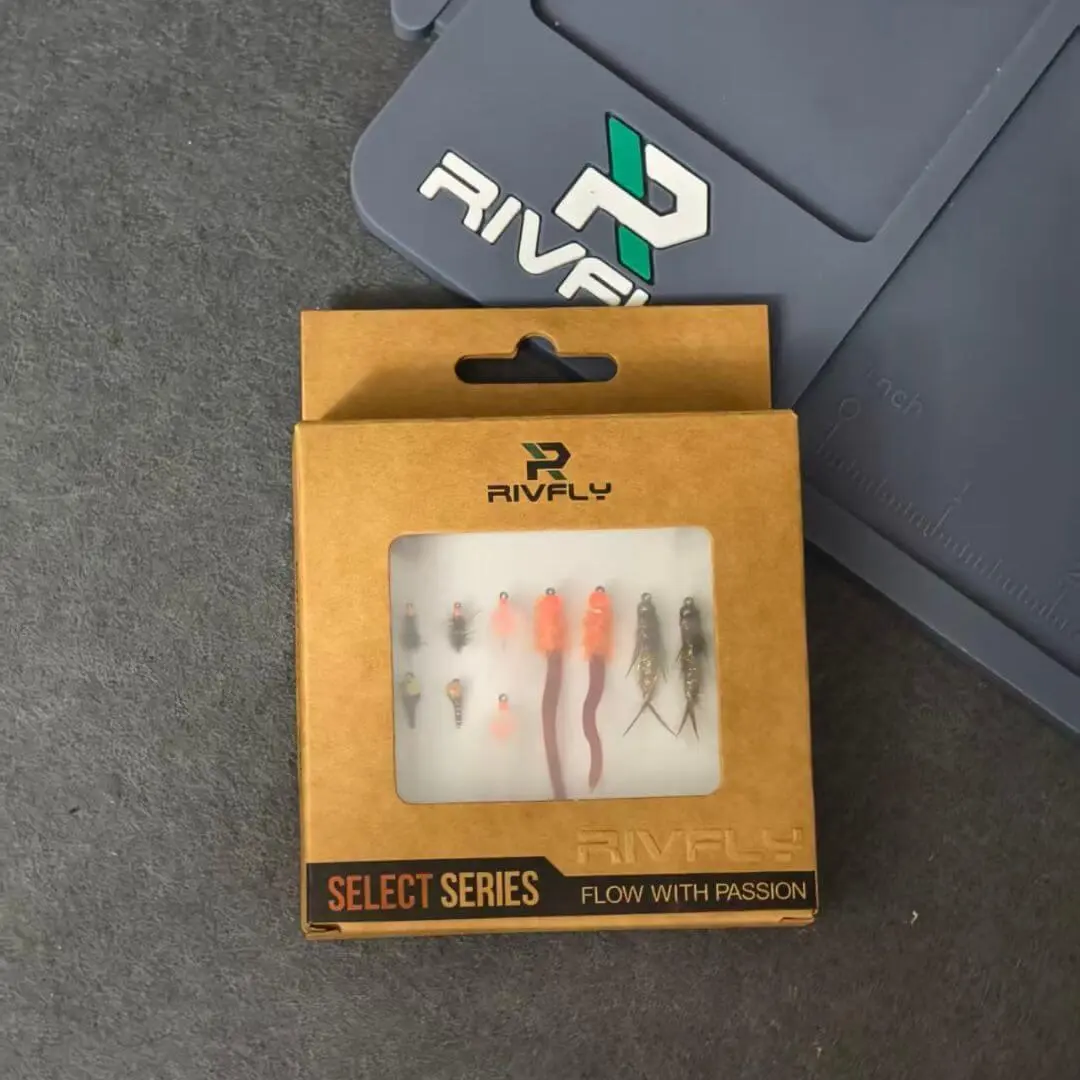RIVFLY Select Series Tailwater Trout Fly Kit - 12 Winter and Spring Nymph Flies
