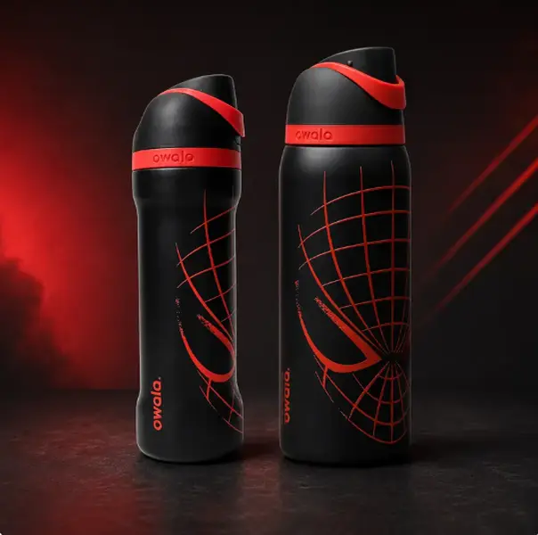 Owala FreeSip SpiderMan Limited Edition Insulated Stainless Steel Water Bottle - Leakproof, BPA-Free - Sports & Outdoor Tumbler, Great Gift for Kids & Fans