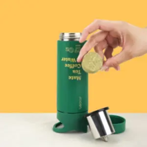 MateCaps Bottle - Patented Mate Caps for Clean, Sustained Energy - Ideal for On-the-Go Use - Tin, Organiser