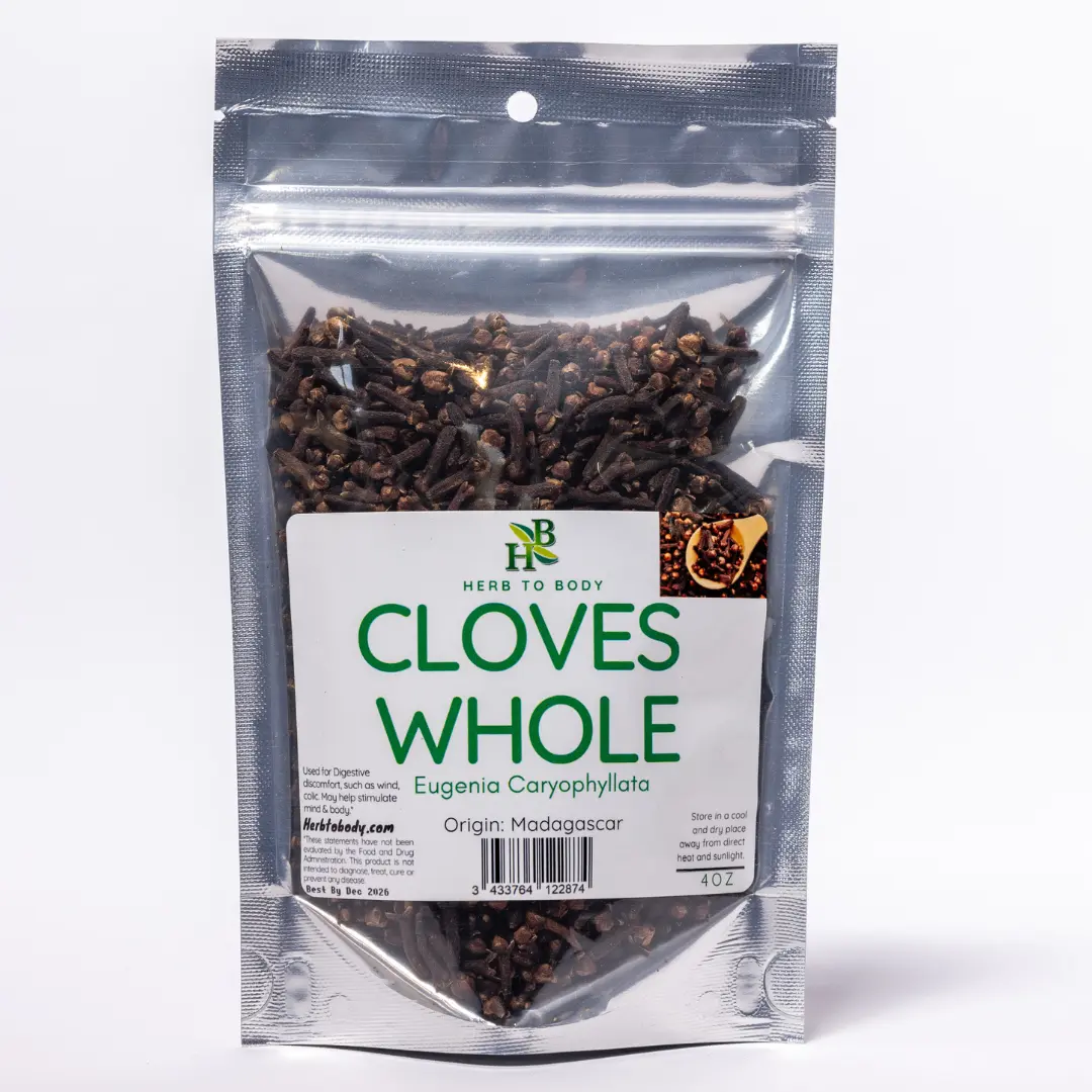 Cloves Whole | Eugenia Caryophyllata | Wildcrafted | Dried Whole Clove Spice for Cooking & Tea – 4 oz (113 g) | Herb To Body