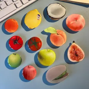 RESTOCKED MAGNETIC OPTIONS Fruit Food Phone Grip Cute Vegetable Nut Food Phone Grip SmartphonesFood LoversPhone Stand MountKindle Holder