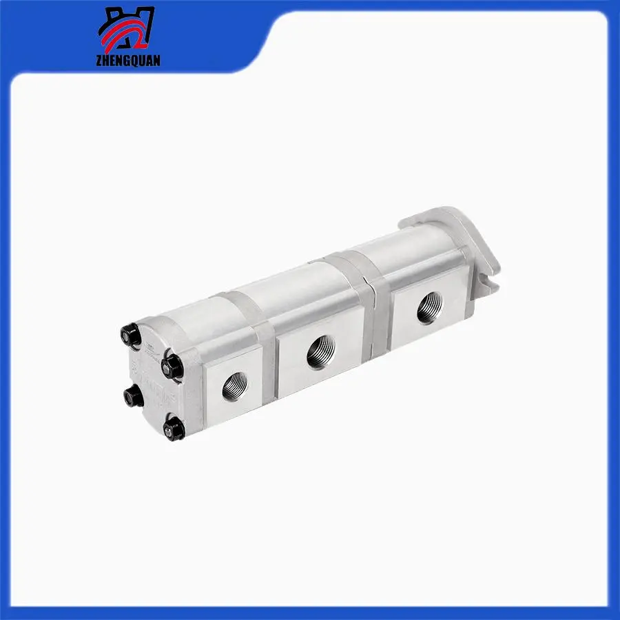 ZHENGQUAN HGP-333A High-Pressure Electric-Drive Cast Aluminum Horizontal Shaft Multi-Stage Triple Gear Hydraulic Booster Pump, 9~315/min Flow Rate, 6.9~10kg Pressure Capacity, Triple Gear Hydraulic Pump