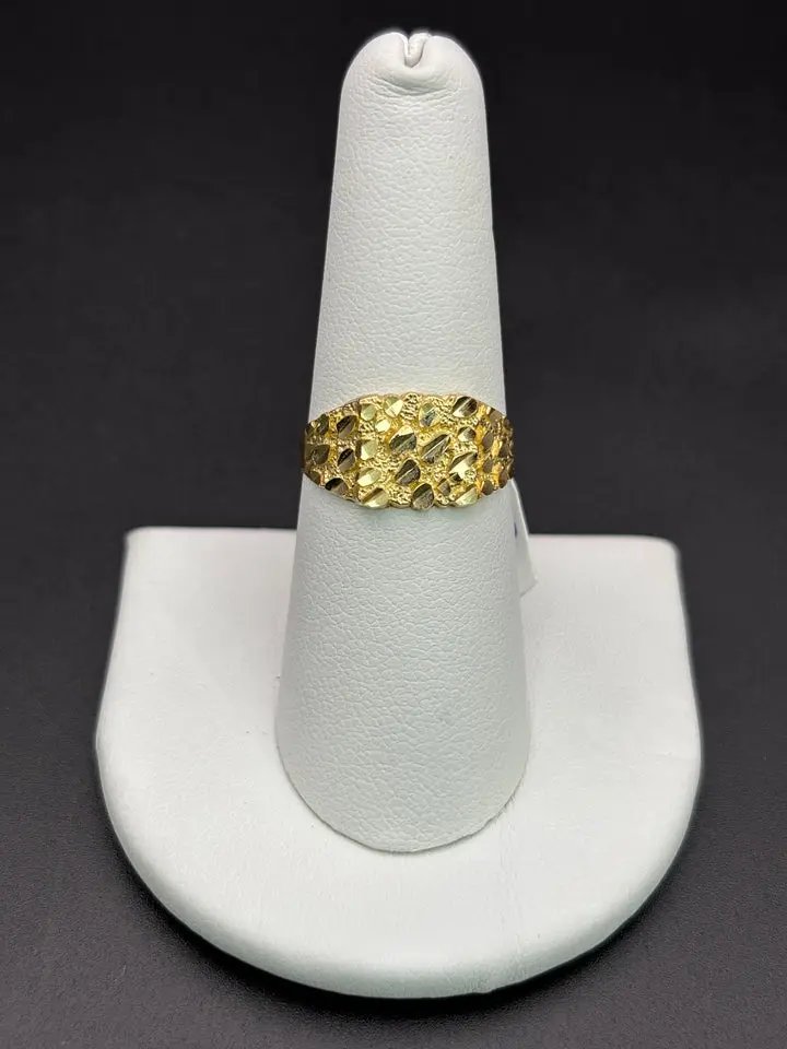 10k Solid Gold Nugget Ring