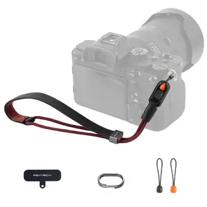 PGYTECH Camera Wrist Strap Slim Vintage Style, Adjustable Quick Release Anti-Drop Leather Hand Strap for Fujifilm/Sony/Canon Camera/Smartphone, Retro Camera Strap, 55.1lb Capacity