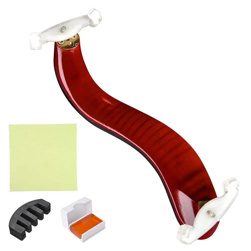 Yescom 3/4-4/4 Violin Shoulder Rest with Adjustable Feet Maple Wood