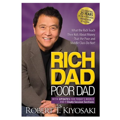 Rich Dad Poor Dad English Paperback Book - 2022 Edition International Bestseller, 336 Pages, Personal Finance Guide, Asset vs. Liability Insights, 25-Year Classic Milestones, 38-Lang Worldwide Reach (Economics & Management, Finance & Investing Genre)