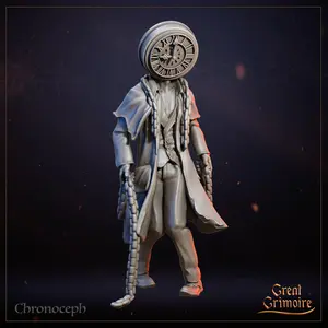 35mm Chronoceph Time Monster Tabletop D&D Fantasy Resin Printed