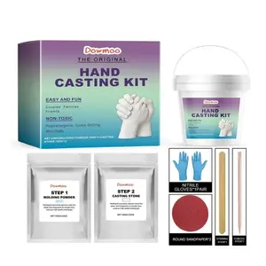 Dowmoo Hand Membrane Powder DIY Set, Model Powder Handprint DIY Souvenir Kit, Hand Membrane Set for Creative Gifts