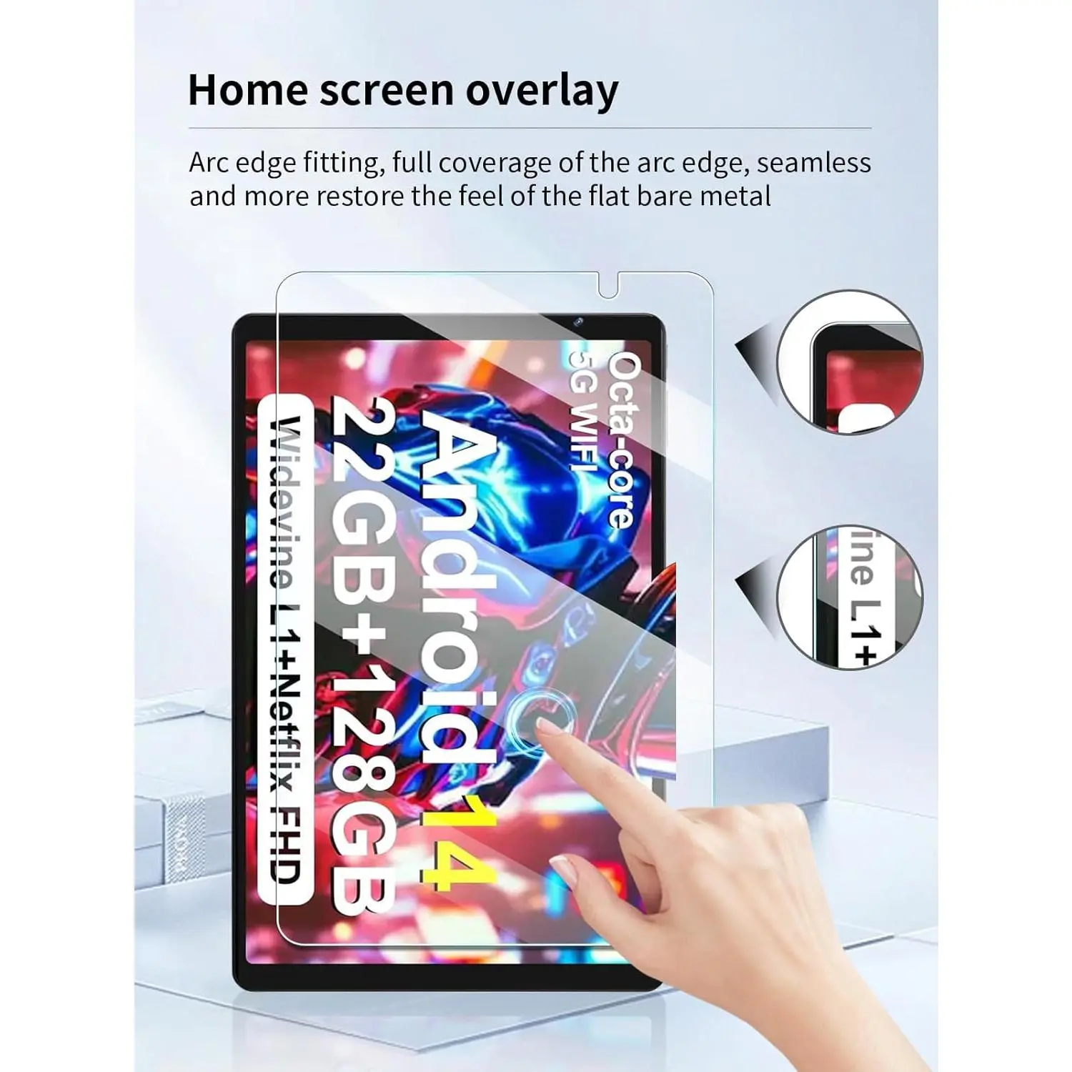 Tempered Glass Tablet Screen Protector for JUEDUR R500 10-in 2025 ...