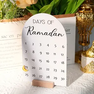 Ramadan Decoration Calendar, Acrylic Desktop Islamic Decor Gift, Eid Mubarak, Huang Yang Plant Scientific Names, China Harvested, Decoration Items, Wooden Home Sign