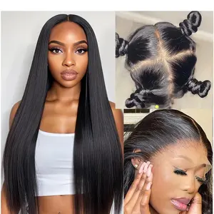 Charmanty Real Full Lace Human Hair Wigs HD Transparent Lace Frontal Wig 180 Density Straight Full Lace Wig Pre Plucked Virgin Human Hair Wigs for Women