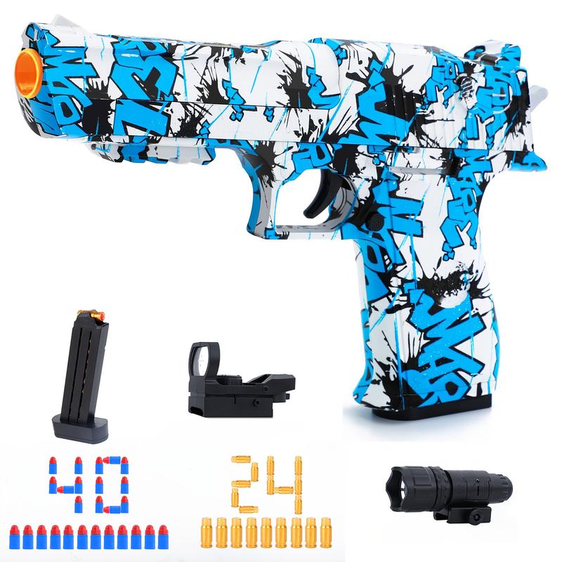 2in1 Softball & Gel Beads Toy Gun (Gel Beads not Included)- Indoor and Outdoor Personal Team Shooting Game Toy Gun for Boys and Girls Ages 3+ Toy Christmas,Holiday,Birthday Gifts!