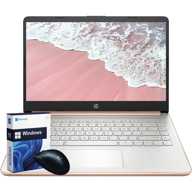 HP 14" Laptop | Intel N150 (4 Cores), 4GB-16GB RAM, 128GB UFS + 256G SD + Free Kit | All Scenes