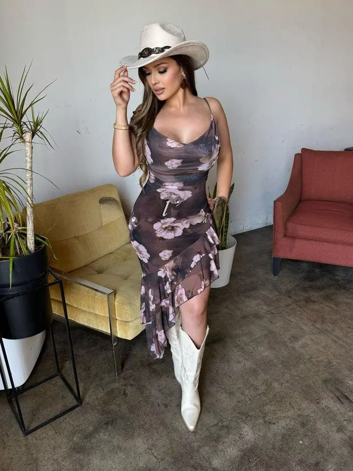 Ana Maria mesh dress