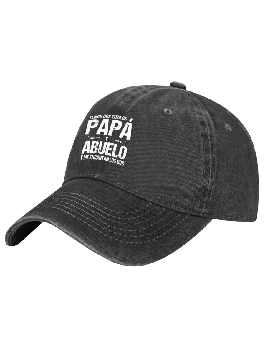 Tengo Dos Titulos Papa y Abuelo Vintage Washed Dad Hat - 100% Cotton Adjustable Baseball Cap