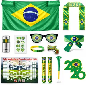 Brazil Football Fan Kit 12 Piece | The Ultimate Game Accessories Set for 2026