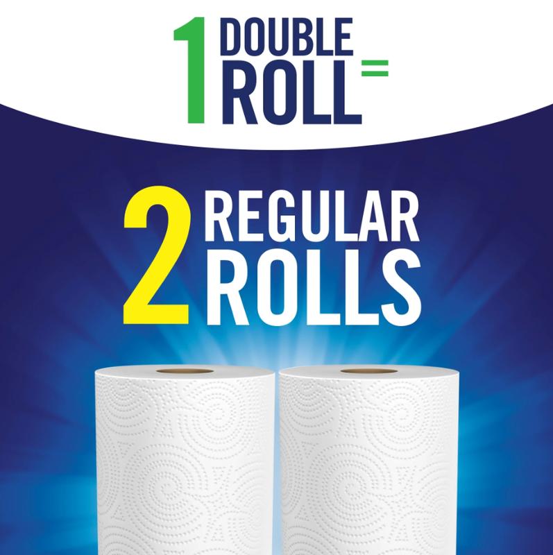Tear-a-Square Paper Towels - 6 Double Rolls, 110 Sheets per Roll, 2-Ply, Multi-Purpose, Unscented, Toilets, Wipes, Cleaning Solutions