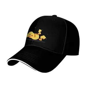 PIKACHU Baseball Hats, Breathable, PIKACHU Printed Baseball Cap, Funny, Resist Hats, Stylish, for Men, Women's Ponytail Hat