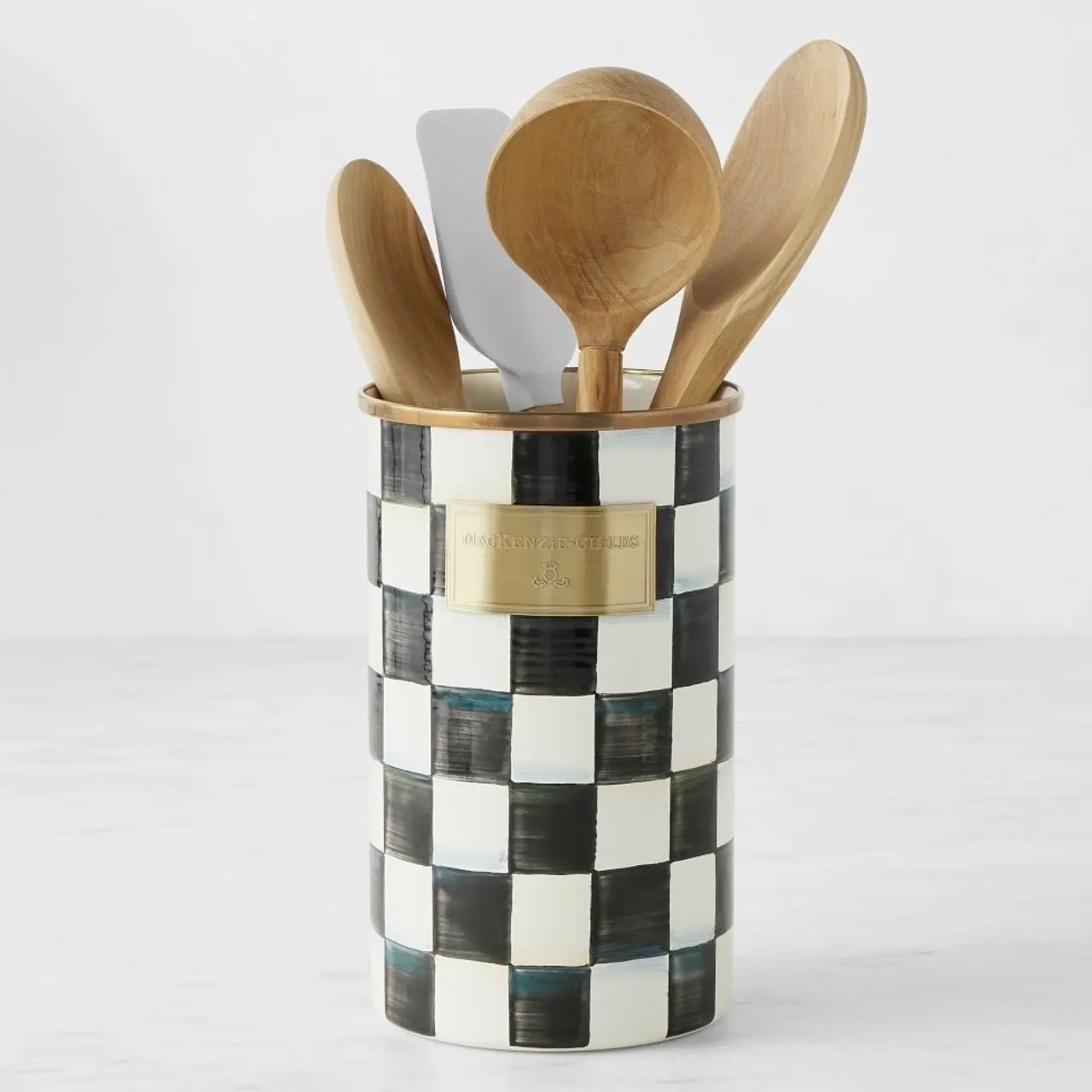 MacKenzie-Childs Courtly Check Utensil Holder