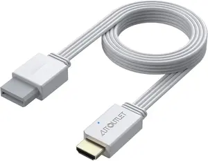 AUTOUTLET Wii to HDMI Converter 1080P with 5ft Cable - Full HD Output for Wii, Wii U, HDTV & Monitor (Supports All Display Modes)