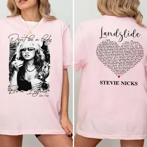Stevie Nicks Landslide Graphic T-Shirt Sweatshirt Hoodie, Unisex Soft Cotton Tee for Music Lovers, Vintage Rock Shirt, Casual Summer Outfit, Gift for Music Lover