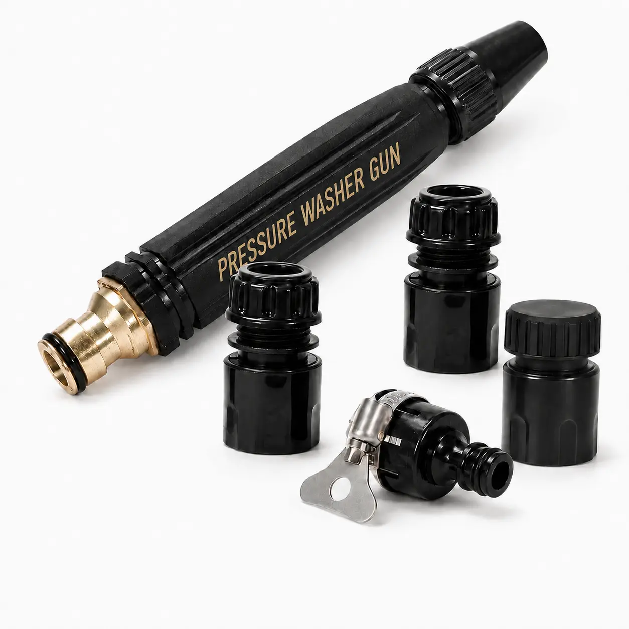 New upgrade 5-in-1 High Pressure Hose Nozzle, Power Jet Car Wash Water Gun, New Upgrade With US Standard Connector, Heavy Duty For Car Washing, Garden Watering & Outdoor Cleaning