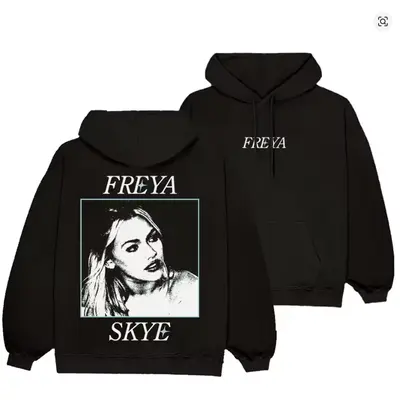 Sweat à Capuche Freya Skye Tour Merch 2025 - Unisexe, Polyester Doux, Tailles XXS à 4XL - Vêtement Décontracté