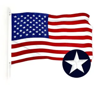 Cocayan Outdoor American Flag, Heavy-Duty Durable Weatherproof Garden Banner with Exquisitely Embroidered Stars, Sturdy Brass Grommets for Patriotism Displays, Vibrant Colors,summervibes Symbol Of Pride