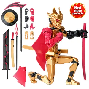 T 13 Assembly Completed Dummy Action Figure Strong Magnetic Accessories, T13 Toy 10 in 1 3D Printed Robot Multi-Jointed Movable Oni Warrior Series