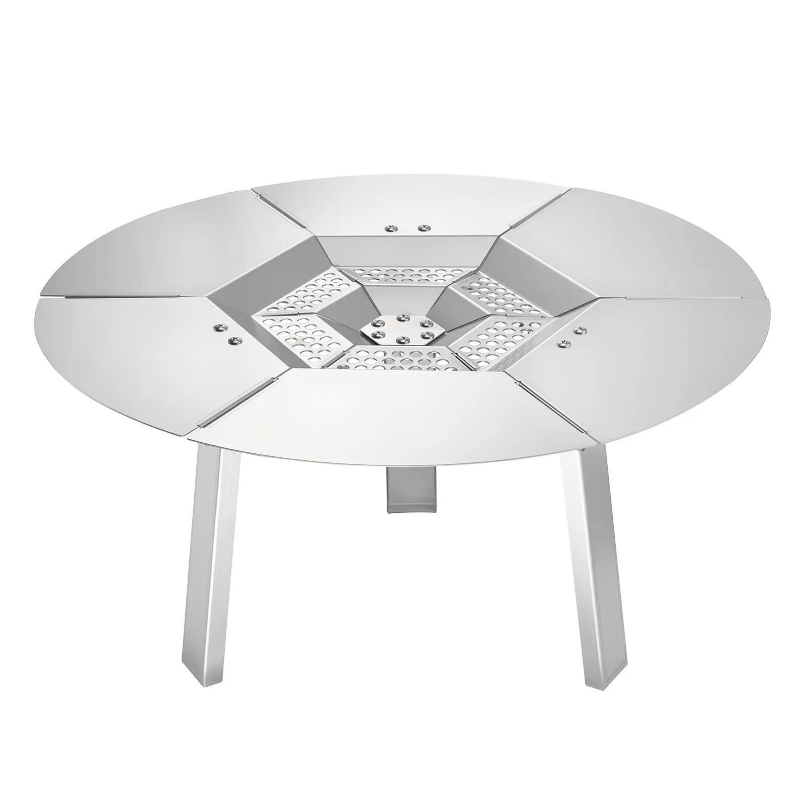 VEVOR 20-in Round 304 Stainless Steel Fire Pit Heat Deflector for Solo Stove Yukon, Detachable Cover & Parts, Efficient Heat Spread, Easy Setup & Cleaning, Energy-Saving Outdoor Home Improvement Accessory#BacktoSchool