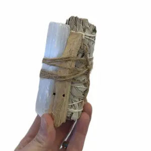 Selenite Crystal Sage Bundle