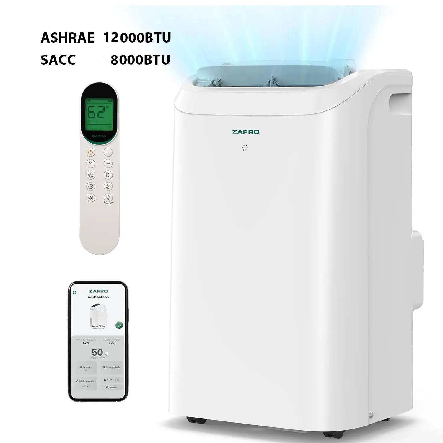 White - 12,000 BTU