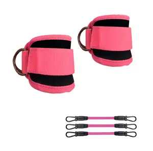 Ankle Resistance Bands with Cuffs Set, Ankle Bands for Working Out ，Ankle Resistance Band for Leg, Booty Workout Equipment for Kickbacks Hip Fitness Training,