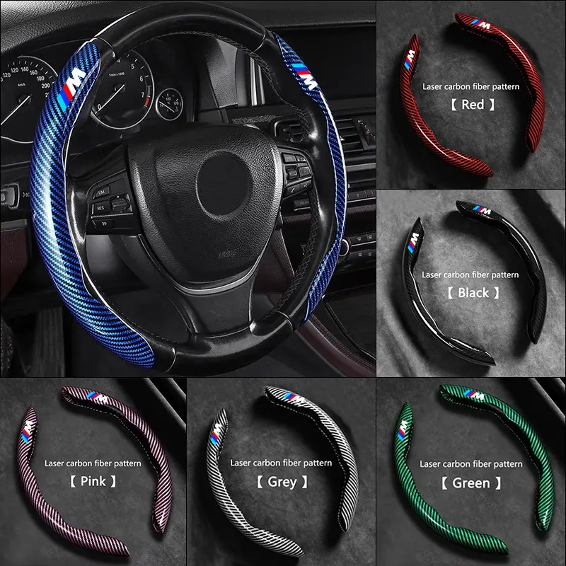 3 Coprivolanti In Fibra Di Carbonio Per BMW – Antiscivolo, Facili Da Montare