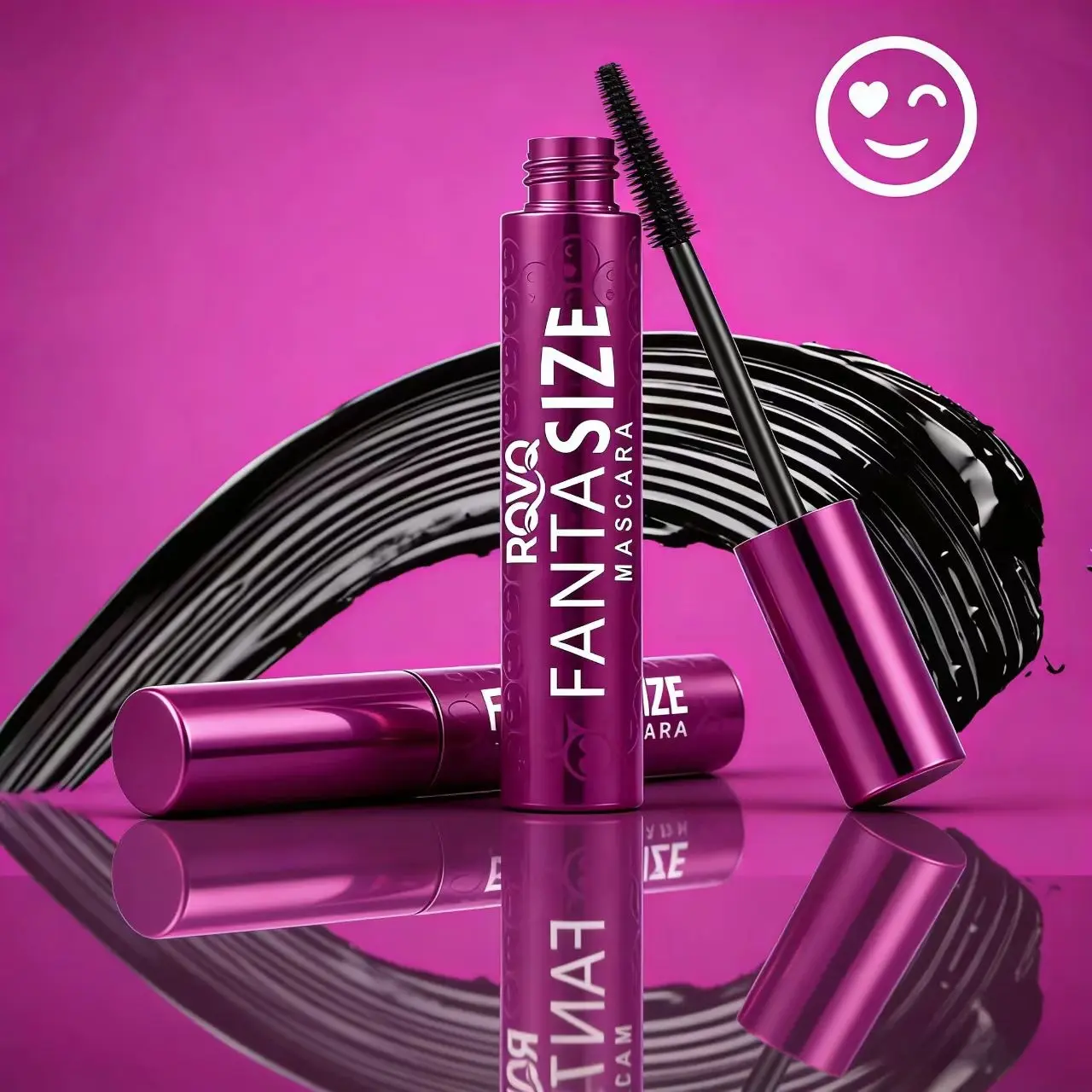 Pack of 2 Fantasize Volumizing & Lengthening Mascara – Waterproof, Smudge-Proof, Long-Lasting Black Lash Mascara for Fuller, Thicker Lashes
