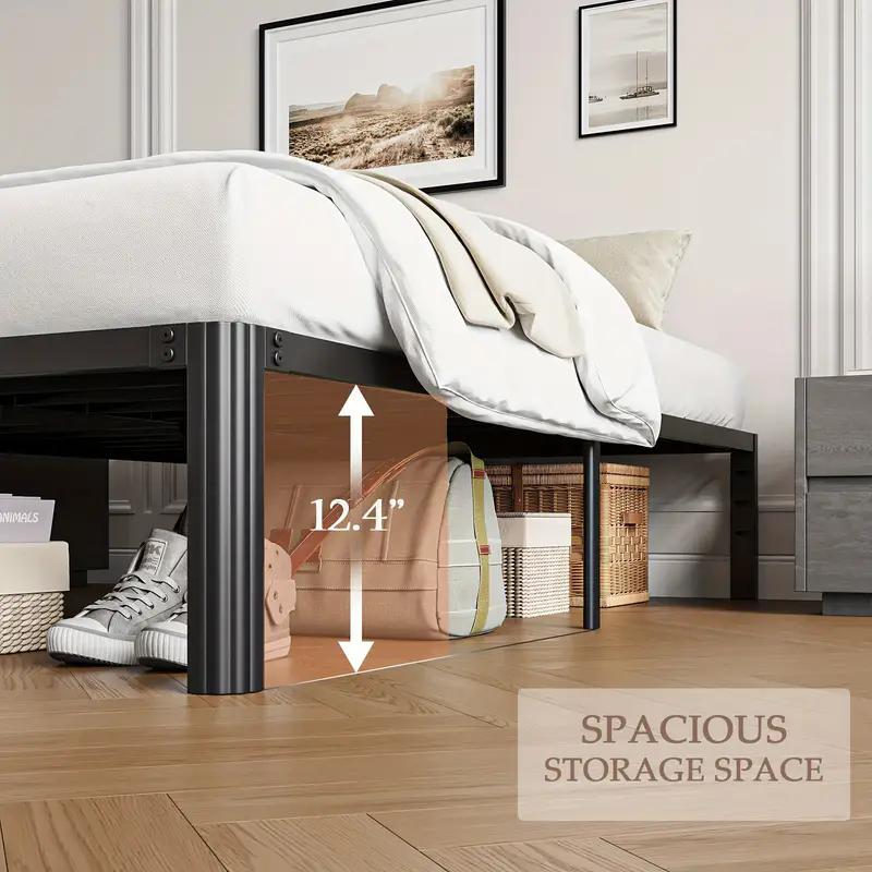 XUKIL Twin Bed Frames, 14 Inch Heavy Duty Metal Bed Frame Twin Size,No Box Spring Needed/No Shaking/Noise Free/Easy Assembly,Apartment Furniture