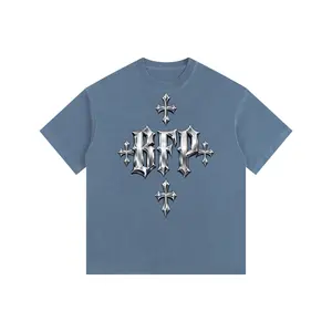 CHROME FUTURE Vintage Washed Oversized Cotton T-Shirt