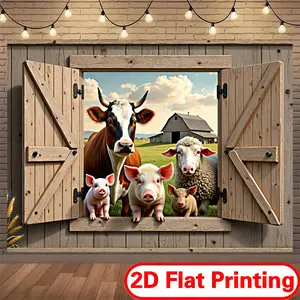 2D Flat Printing Polyester Banner, Photo Backdrop for Creative Photo Wall Decorations (Home & Festive Party Supplies)