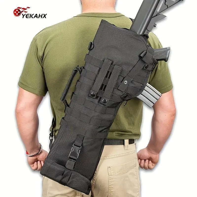 Tactical Heavy Duty Sling Scabbard Holster Case Bag - Rugged Outdoor Gear for Rifles And Pistols, Water-Resistant, And Adjustable Strap System for Comfortable Carrying