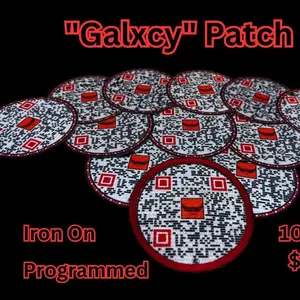 Galaxy Patch with Iron-On QR Code | Reflective Twill | Explore Our Unique TikTok Shop!