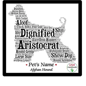 Personalized Hound Dog Name Frame – Custom Framed Pet Art Gift Wrapped for Dog Lovers. Add your dog's name in the delivery instructions box or order notes at checkout.