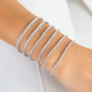 4mm Bracelet, Sparkling Tennis Bracelet, Women's Bracelet, Suitable For Everyday Wear, Fashion Trends