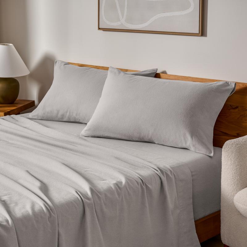 Bare Home Cotton Flannel Pillowcase Set