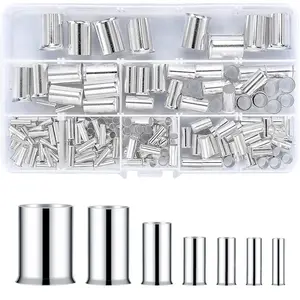 180 Pcs Wire Ferrules Kits, Wire Crimp Connector Ferrules, Silver Plated Copper Crimp Terminal Connectors, Electrical Cable Pin Cord End Terminal Sleeves Ferrules -4/6/10/16/25/35/50/70mm²