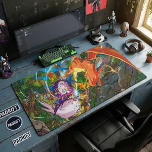 Mewtwoo Battle XL Gaming Mouse Pad, Gaming Mouse Pad, Desk Mat